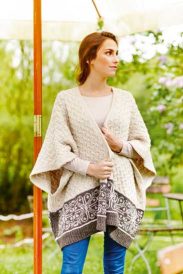 Cuddly Knitted Cape Pattern Image